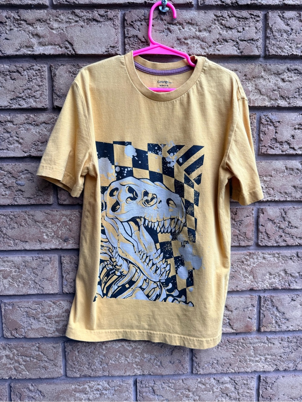 💫10/$25 • George Dinosaur Skull Graphic Cotton T-Shirt